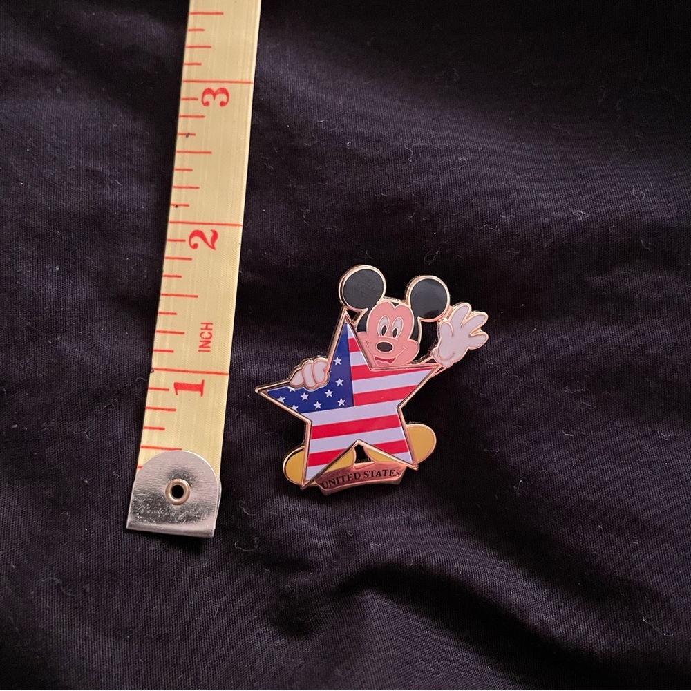 Disney Mickey Mouse Patriotic Pin - Red, Blue, White